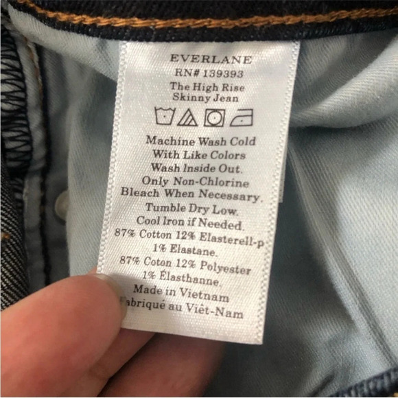NWT Everlane The High Rise Skinny Jeans 23 - Picture 3 of 6